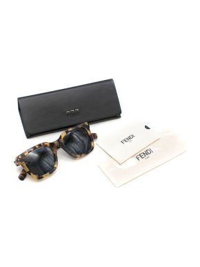 Fendi Dark Havana Tortoiseshell Sunglasses