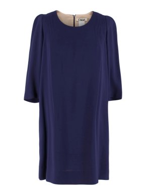 Chloe Indigo Mid-Length Dress