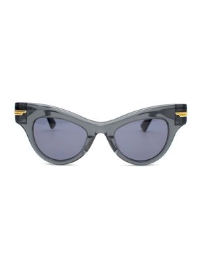 Bottega Veneta Black Cat-Eye Sunglasses