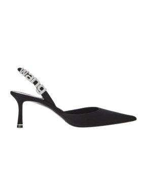 Alexander Wang grace mid-heeled satin slingback sandals