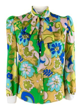Edeltrud Hofmann Dia Floral-Print Silk Blouse