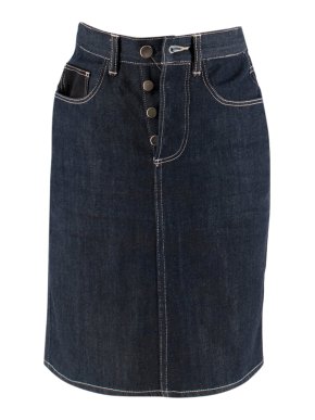 Le Kilt Indigo Denim Skirt