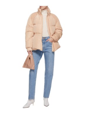Ganni Nude Whitman Padded Puffer Jacket