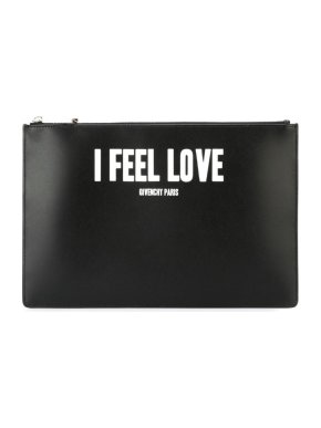 Givenchy Black I Feel Love Clutch