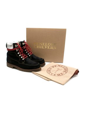 Penelope Chilvers Black Pioneer Suede Boots