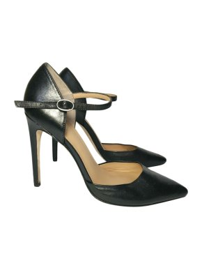 Halston Heritage Christina Black Leather Pumps