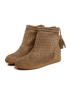 Isabel Marant Beige Basley Wedge Ankle Bootie