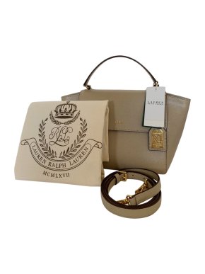 Lauren Ralph Lauren Epi Leather satchel