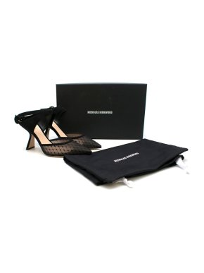 Nicholas Kirkwood Black LEXI Mesh Strap Pumps