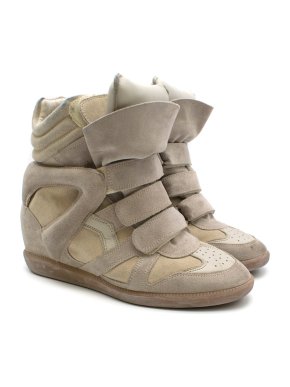 Isabel Marant Beige Suede Etoile Bekett Sneakers