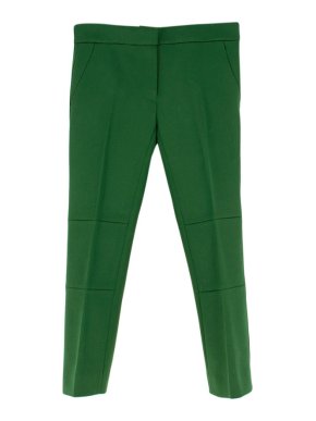 Louis Vuitton Green Wool Straight Leg Trousers