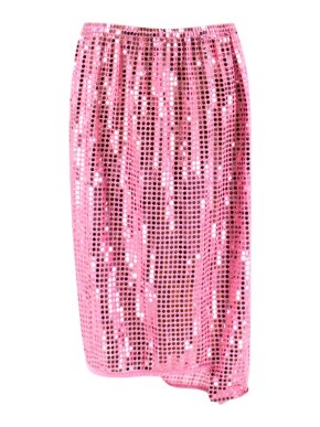 Comme des Garçons Pink Sequin Asymmetric Skirt