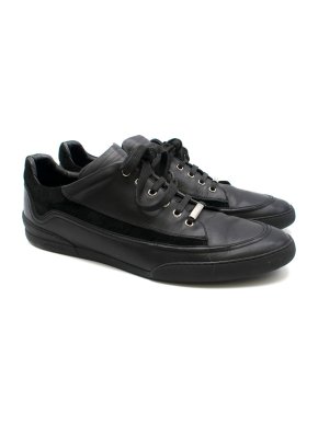 Dior Homme Black Low Leather Trainers