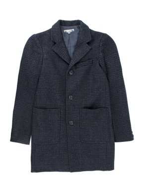 Bonpoint Girl's Navy Check Jacket