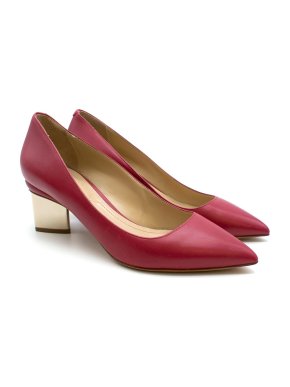 Nicholas Kirkwood Burgundy Leather Prism Pumps