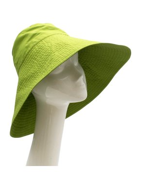 Prada Green Silk Blend Oversized Bucket Hat
