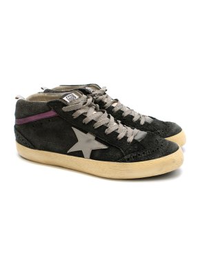 Golden Goose Superstar Distressed High Top Sneakers