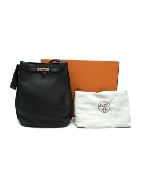 Hermes Black Togo Leather So Kelly 26