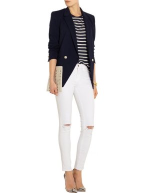 Theory Navy Elkaey Jacket