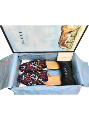 Gucci Black Ghost Princetown Slippers