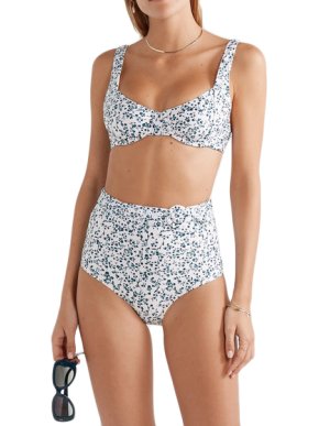 Peony & Net Sustain Willow Floral-Print Belted Bikini