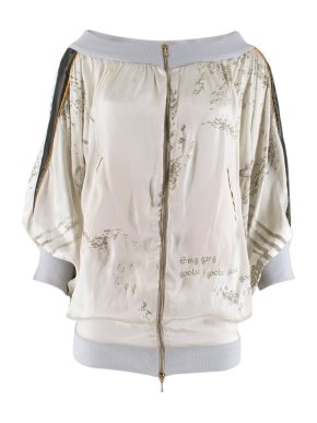 Stella McCartney Off-Shoulder Printed Bomber Jacket