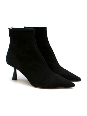 Jimmy Choo Black Suede Kix 65 Ankle Boots