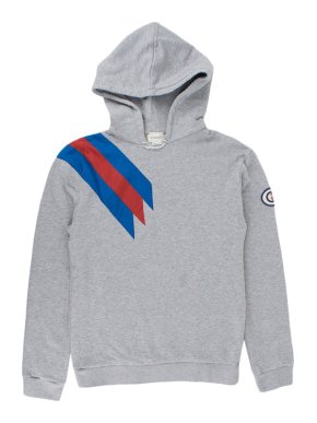 Gucci Yr12 Grey Hoodie With Nylon Stripe