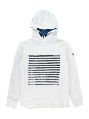 Moncler Y12 White Striped Hoodie