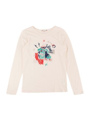 Bonpoint Yr12 Cream Long Sleeve Cool Dog T-Shirt