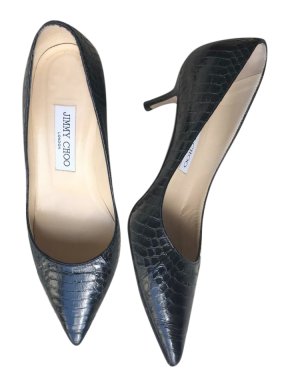 Jimmy Choo Aza Python Court Pumps