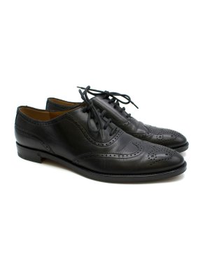 Ralph Lauren Collection Black Leather Brogues