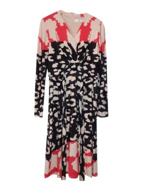 Issa Printed Wrap Dress