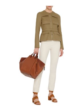 Giambattista Valli Khaki Flap Pocket Jacket