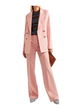 Gabriela Hearst Angela double-breasted wool & silk-blend suit set
