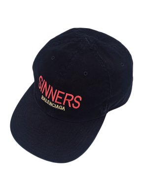 Balenciaga black Sinners baseball cap