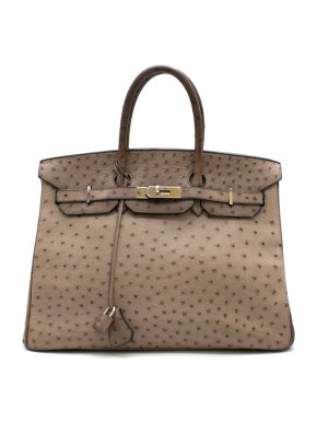Hermes Mousse Ostrich Leather 35cm Birkin