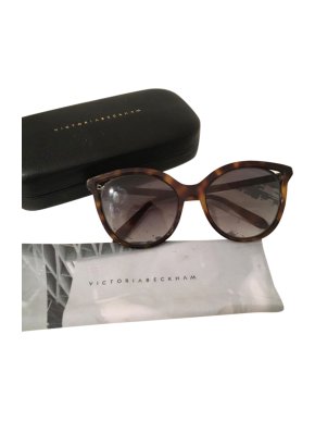 Victoria Beckham Cut Away Tortoiseshell Sunglasses