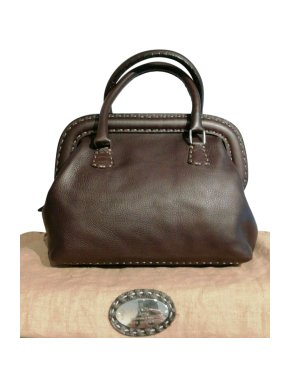 Fendi brown leather Selleria Doctor's Bag