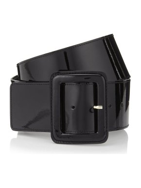 Miu Miu black patent waist belt