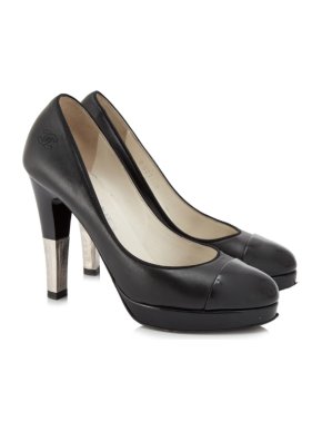 Chanel Cap-Toe Metal Heel Pumps