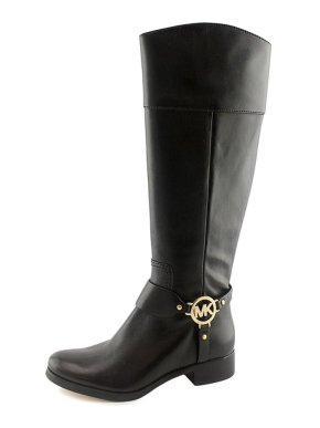 Michael Michael Kors black leather riding boots
