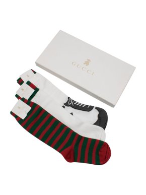 Gucci Children's Cotton Stretch Socks Set