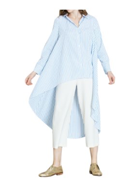 Jovonna London Pinstripe High Roller Shirt