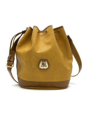 Lancel Vintage Mustard Bucket Bag