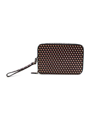 Prada Geometric Print Travel Pouch