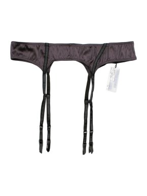 Miu Miu Silk Taupe Suspender Belt