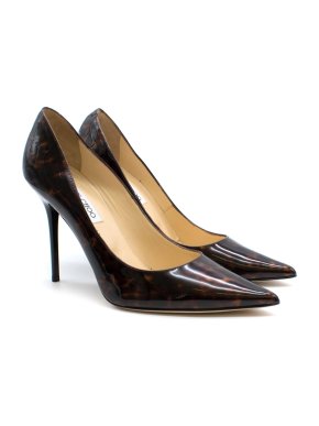 Jimmy Choo Abel tortoiseshell-print patent-leather pumps