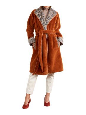 Kitri Finley Ginger Reversible Teddy Coat