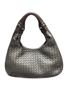 Bottega Veneta Grey Hobo Shoulder Bag